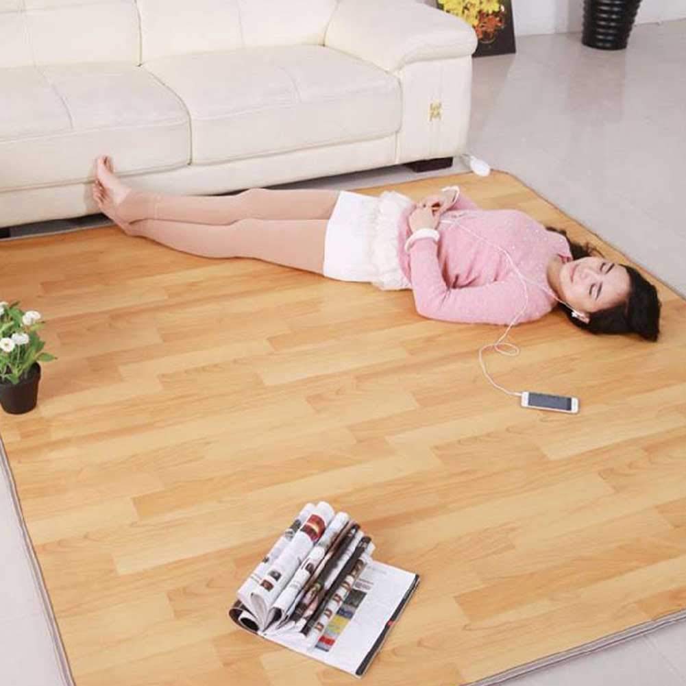 Tappeto riscaldante Elettrico di Grandi Dimensioni - Tappetino riscaldato per Studio/Tappeto Yoga scaldapiedi - Tappetino riscaldante con Cristalli di Carbonio con Controllo Intelligente del