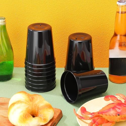 Yungyan 50 Pack 16 oz Reusable Plastic Stadium Party Cups, Black by Yungyan - Used condition - Image 5