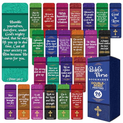 Only Zest 96 Bible Bookmark Pack with Bible Verses –