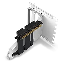 NZXT Kit di montaggio verticale per GPU – AB-RH175-W1-175 mm Cavo riser PCIe 4.0×16 – Supporto GPU – Staffa in acciaio robusto – Bianco