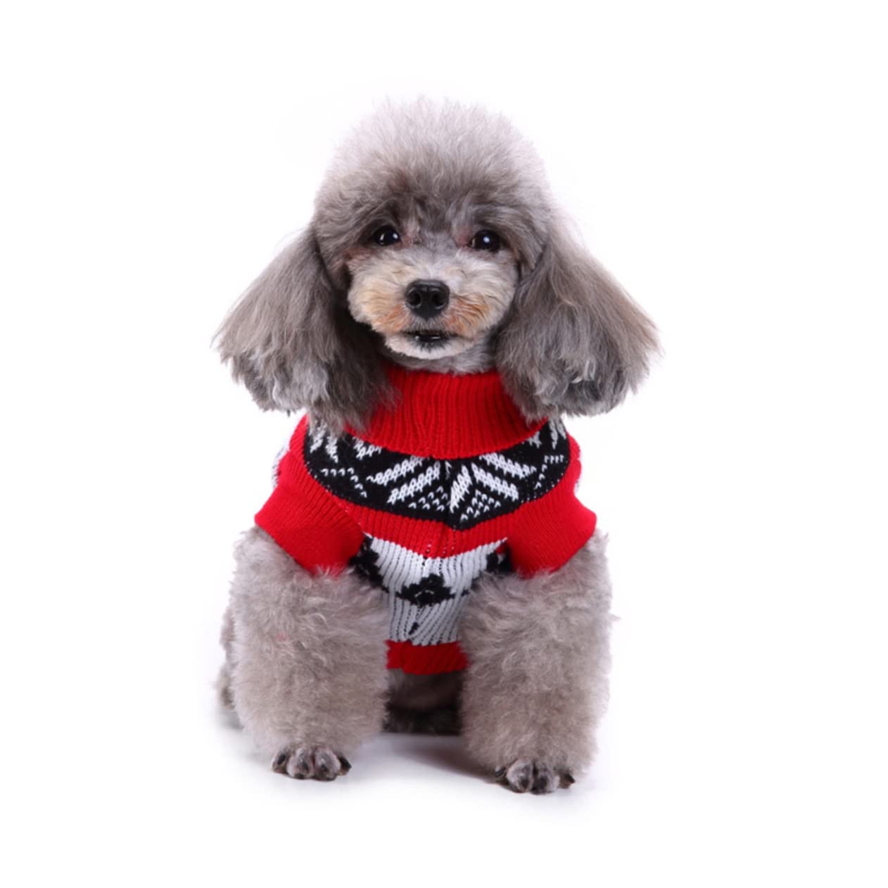 SUPVOX 3 Pezzi Maglione A Collo Alto per Animali Domestici Vestiti per Cuccioli di Natale Maglione per Animali Domestici Maglione Lavorato A Maglia per Animali Domestici Abbigliamento