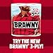 Brawny Tear-A-Square Paper Towels, 6 Double Rolls = 12 Regular Rolls, 3 Sheet Sizes (Quarter, Half, Full), Strength for All Messes, Cleanups, and Meal Prep