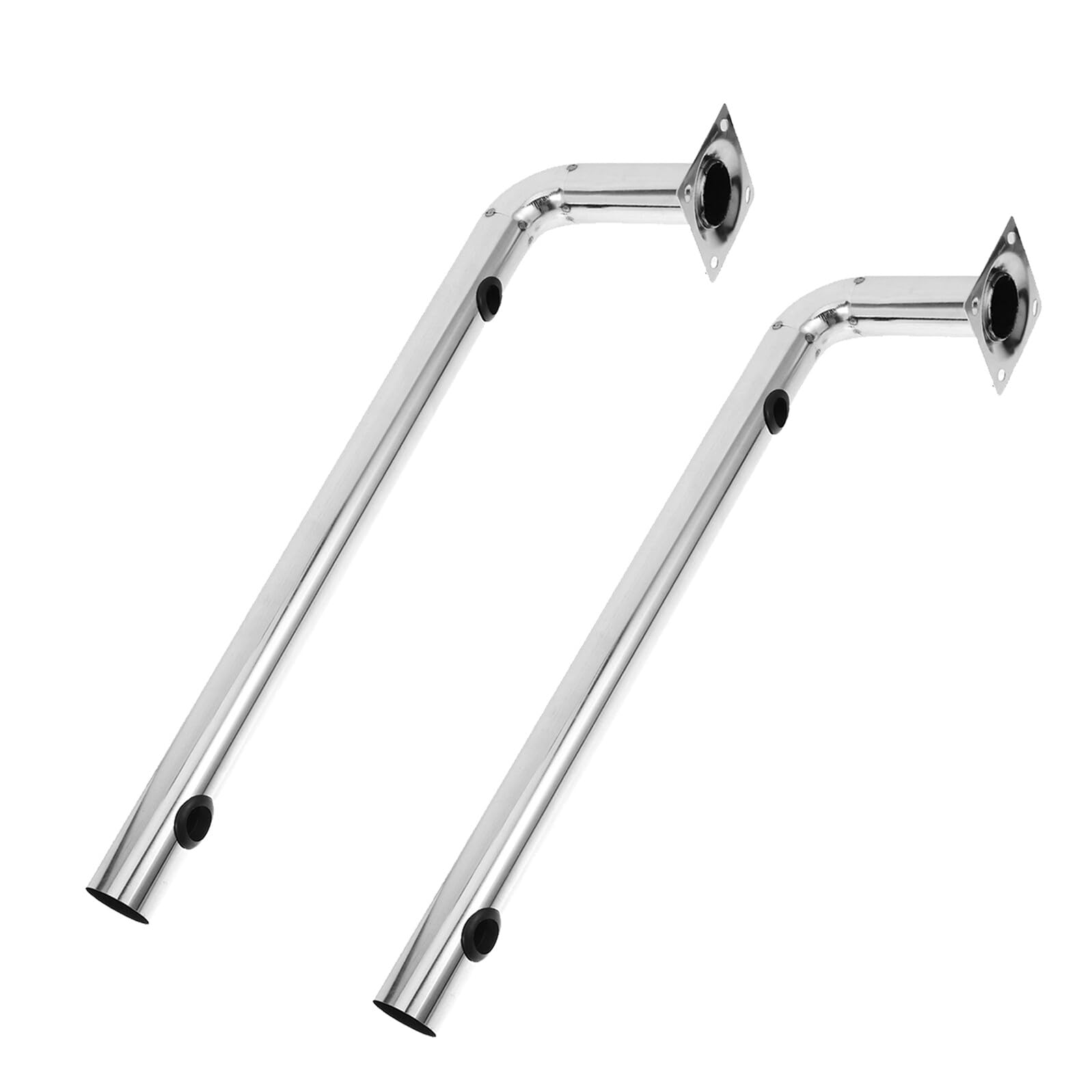 Ipetboom Support de Tuyau en Acier Inoxydable L pour Antennes WiFi Extérieur, Protection Stable Les Chocs, Transmission du Signal, Lot de 2 Pièces pour Usage Résidentiel et Commercial