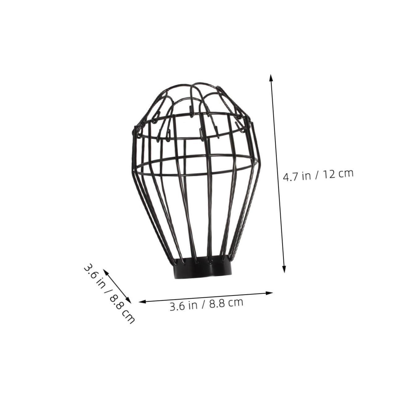 MAGICLULU 5 Ensembles Abat-Jour Abatjour Abat Jours Reptile en Cage Thermolactile Usine Lampe Fournitures De Reptiles Accessoire pour L'habitat des Reptiles Fil De Fer Black 2 Pièces * 5