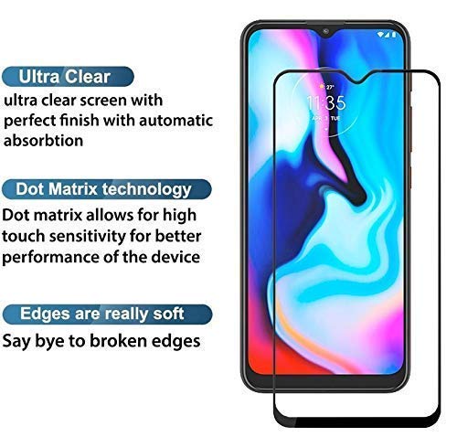 Image of Screen Protector for Motorola Moto G50 (Black) Tempered Glass Edge-to-Edge 6D Screen Guard With Installation Kit