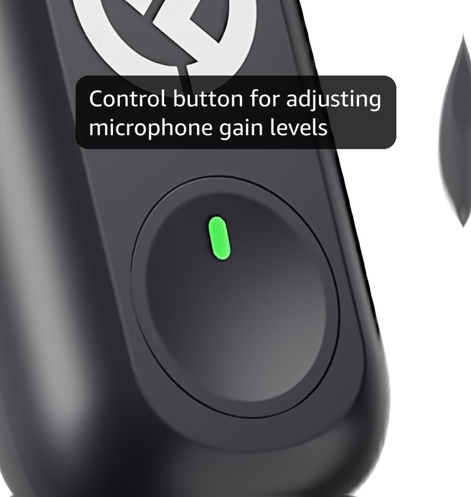 Hollyland Lark A1 Wireless Mini Microphone for iPhone 14/13/12 (2TX + Lightning RX) 48kHz/24-bit, 3-Level Intelligent Noise Cancel, Magnetic Microphone for YouTube, Podcast, Vlogging (Black)