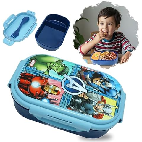 Avengers 20cm BPA-Free Lunchbox with Cutlery Cover