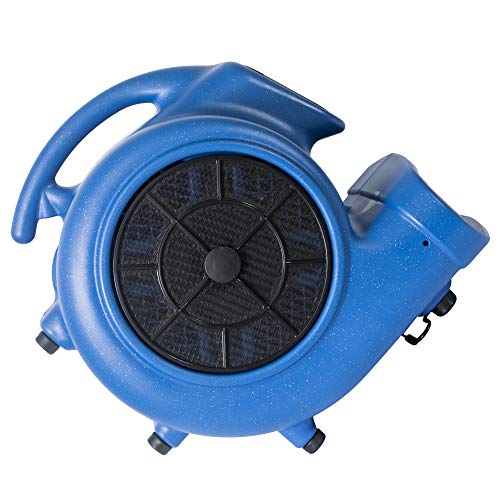 Image of XPOWER X-800TF Pro 3 /4 HP 3200 CFM Centrifugal Air Mover, Carpet Dryer, Floor Fan, Blower, Timer, Filter, for Water Damage Restoration, Janitorial, Plumbing, Home Use