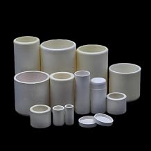 Yttrium Oxide Ceramic Crucibles, Y2O3 Material Circular Crucible, for Titanium Alloy Smelting/Titanium Smelting, High-Temperature Resistant 17*13 * 26mm OD*ID*Height