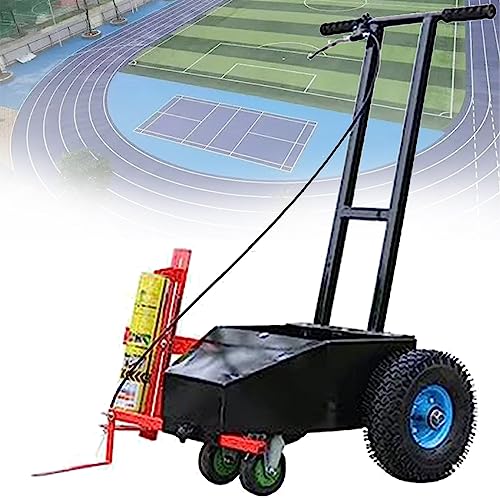 UMJIGF Line Marking Machine Multifunction Athletic Field Marking Machine Court Scribing Device 4 Wheel applicator Paint Line Striping Equipment, Road Factory Workshop Scribing Machine