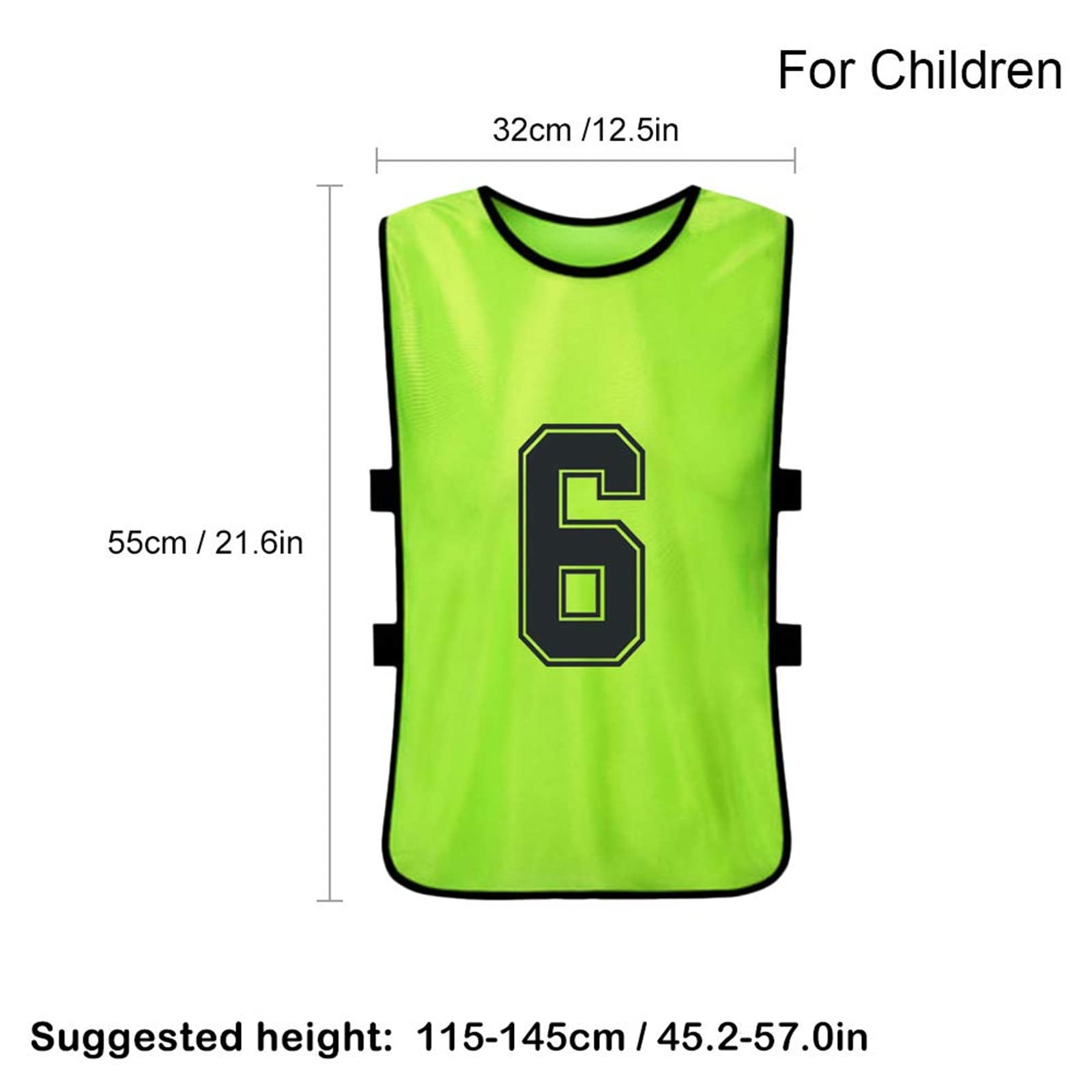 12 Chasubles D'Entraînement SerendipitousWhisper - Taille Enfant Et Adulte - Pour Football, Sport