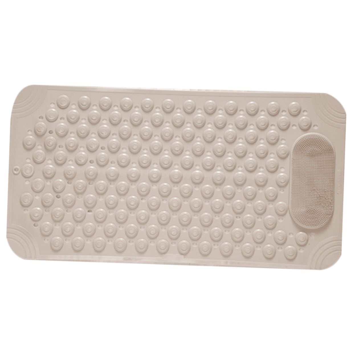 Alfombrilla para exfoliar pies antideslizante de PVC resistente al desgaste con ventosas