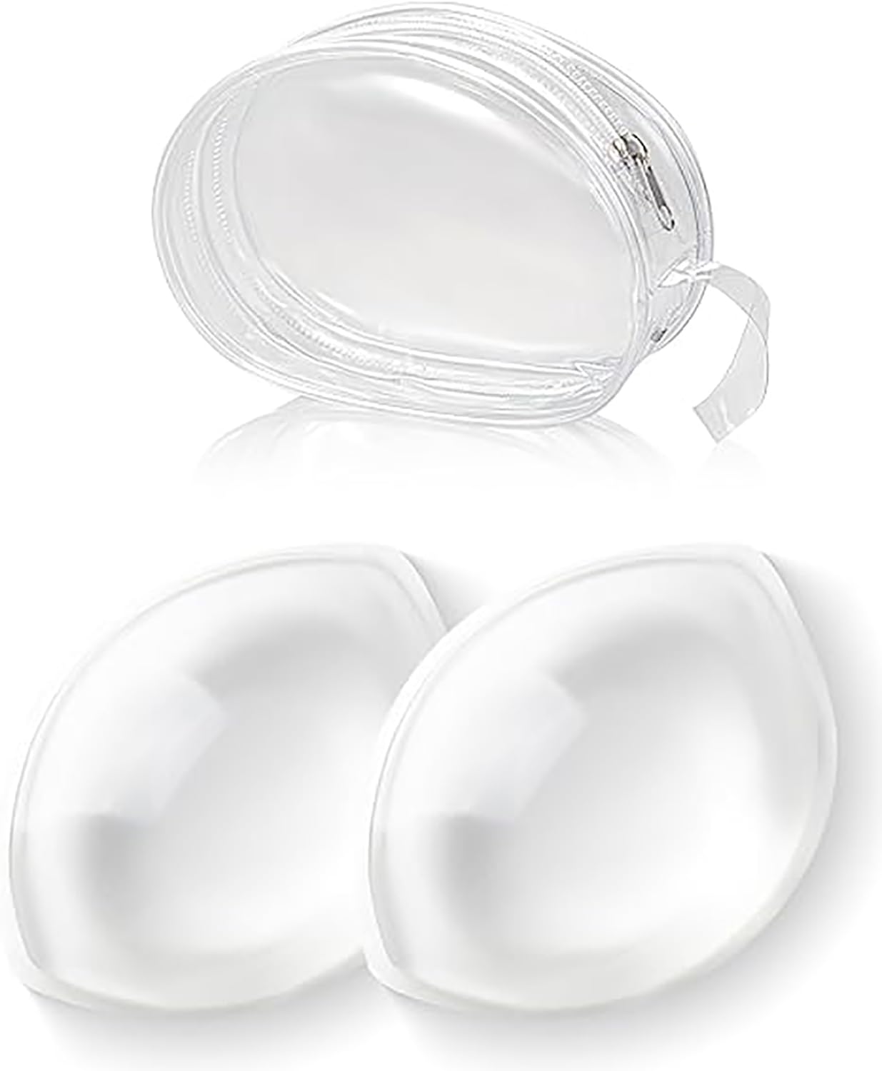 Silicone Bra Inserts Breast Pads Push Up Enhancers Waterproof Gel Chicken Cutlets Natural Boob Lift Boost Confidence Easy to Clean Reusable 2 for Fit, One Size