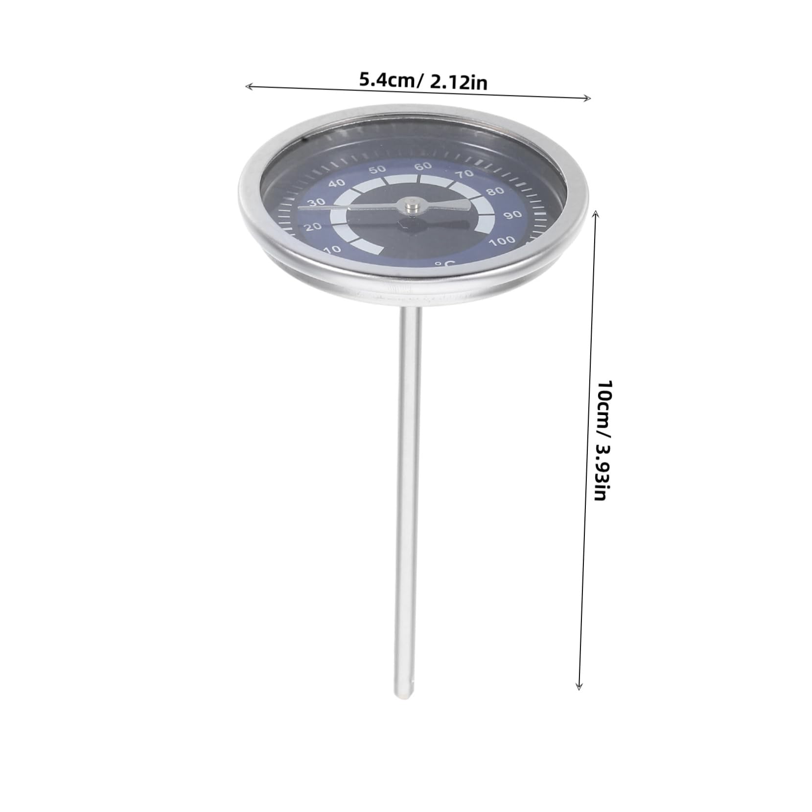 Sosoport Instant Read Stainless Steel Thermometer for Accurate Water Heating Kettle Temperature Gauge for Tea Coffee and Beverages Kitchen Gadget for Easy Monitoring