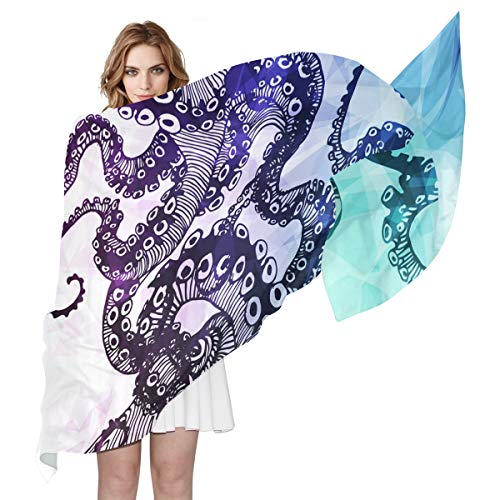 Custom Style Woman Chiffon Scarf Ladies Soft Wrap Silk Shawl3