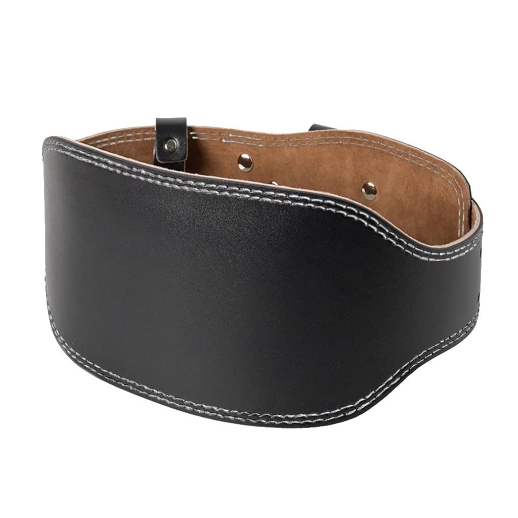 ZLSNOBLE Leather Weight Lifting Belt Men's Squatting Belt Hard Pull Strength Training Fitness Belt Suitable For Fitness, Exercise And Weight Training Men's And Women's Weight Lifting Belt(L)
