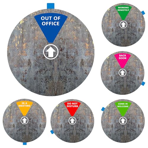 Image of Privacy Door Sign, Do Not Disturb /Come in Welcome /Out of Office /in a Meeting /Back Soon /Working Remotely Sign, That Lets Others Know Whether You're Available Or Not For Office (6inch, Vintage)
