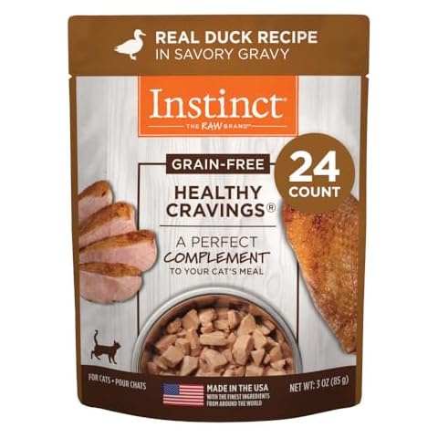 Instinct Healthy Cravings Grain Free Duck Recipe Wet Cat Food Topper Cover