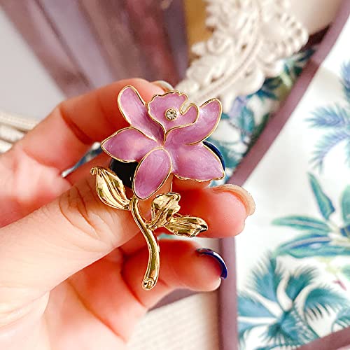 Image of Enamel Daisy Flowr Brooch Pin,Cute Sun Flower Suit Lapel Pin Plant Gladdon Flower Coat Pin Clothes Accessories Wedding Party Jewelry for Women Girl