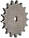 Martin Roller Chain Sprocket, Reboreable, Type A Hub, Single Strand, 08B Chain Size, 12.7mm Pitch, 17 Teeth, 10mm Bore Dia., 75.56mm OD, 7.37mm Width