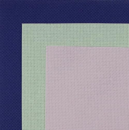 Image of KCS 3 pc of 15 inch x 18 inch(38cmx45cm) Counted Cross Stitch Cotton Aida Cloth Needlework Rolled Fabric Box,18CT,Royal Blue+Light Green+Pink