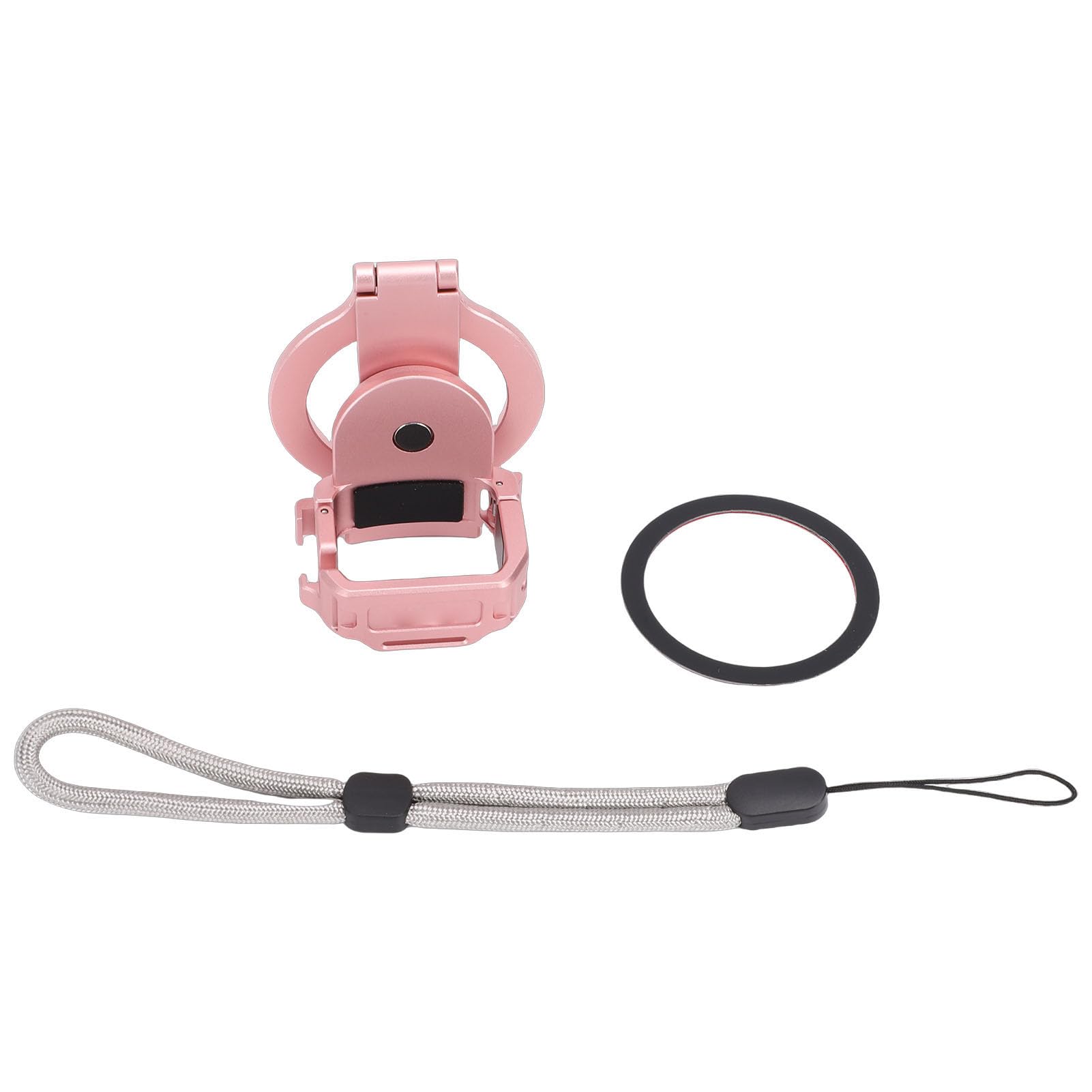 Soporte de Expansión Magnético para Cámara 3, Soporte Ligero de Aleación de Aluminio para Dispositivos Compatibles con, Trípodes, Palos Selfie para Accesorios de Filmación, Color Negro (Pink)