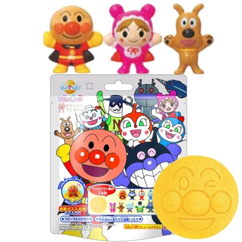 【キャラが選べる３個セット】アン パンマンミュージアム限定 びっくらたまご ３個 バスボール バスボム (02 アンパン)