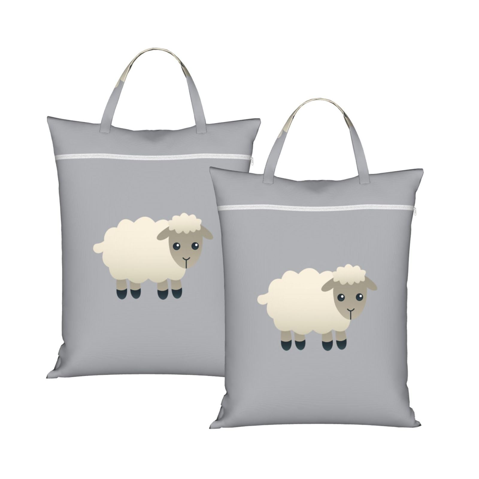 YFSGDLBN Sheep printed Travel dirty laundry bag clothes pack Storage Basket Bag