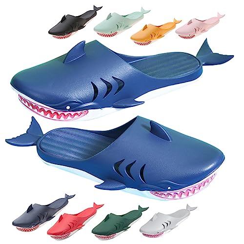 Hauioe Fish Slippers Unisex Shark Sandals Fish Slides Funny Beach Party for Men and Women