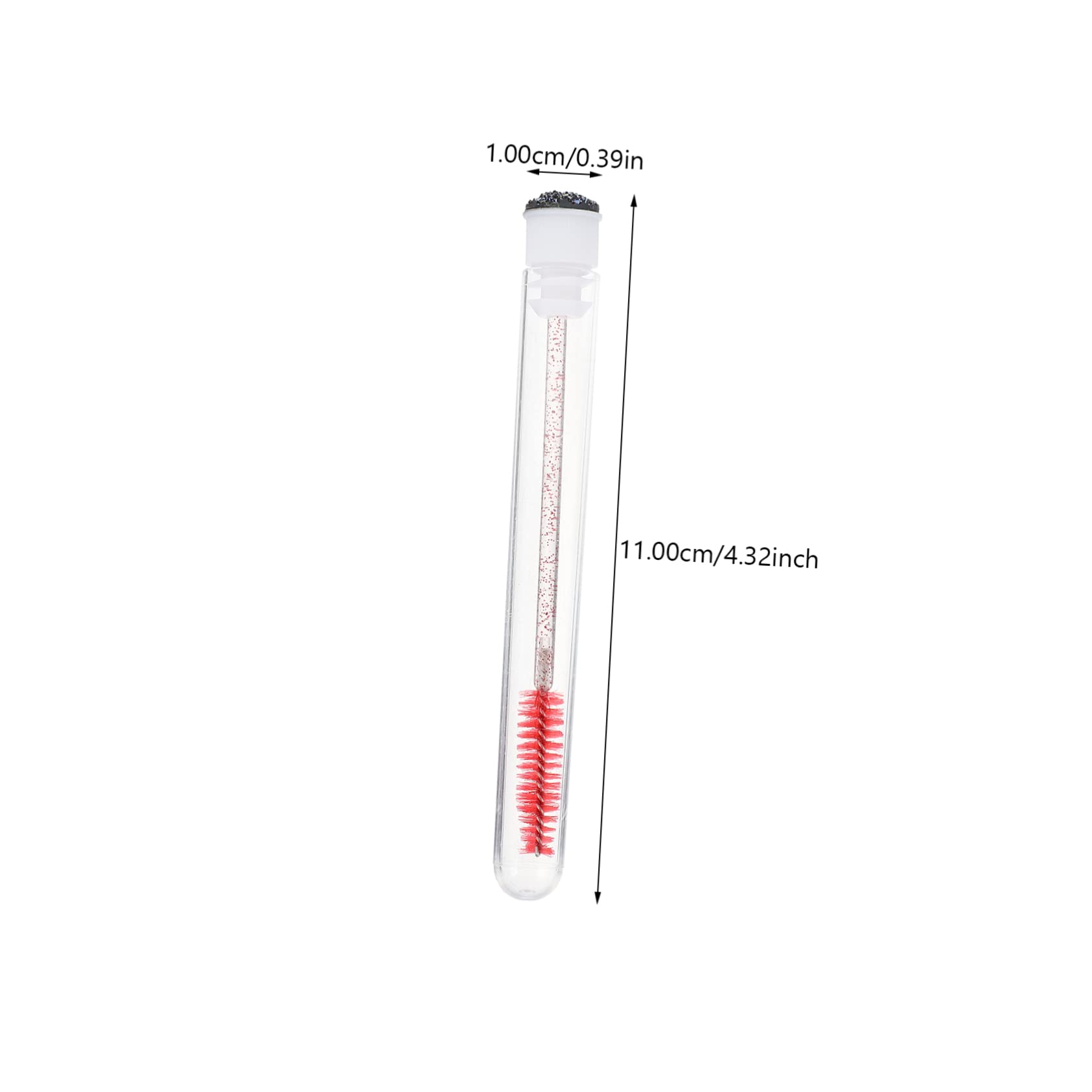 MUSISALY Eyelash Brush Set 10pcs Rhinestone Accents Travel-sized Mascara Tube for Women Random