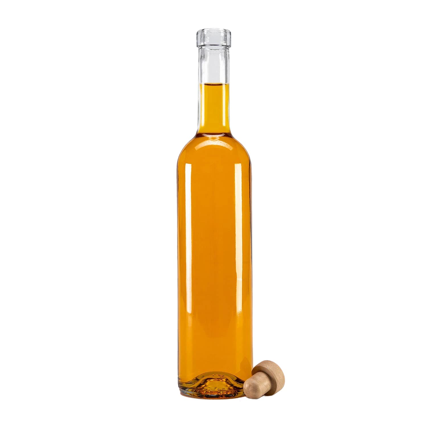 Botellas de Cristal Futura de 500 ml - 6 o 12 Unidades para Rellenar, Licor, Vinagre o Aceite