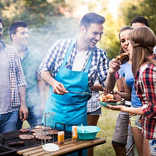Brochettes à viande qui ne collent plus grâce au support Hemoton pour barbecue - 6