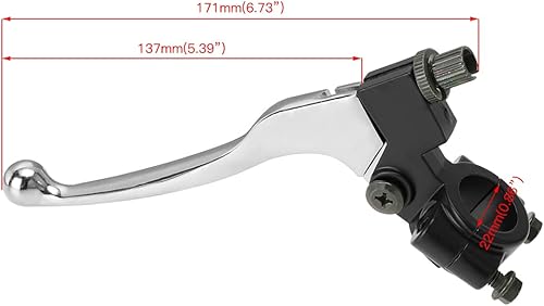 Miniatura 5 de FVRITO Manija de freno izquierda Palanca de embrague para 98cc 196cc 6.5HP 5.5HP Coleman CT200U BT200X Trail 200 CC100X CT100U Baja Motovox Mini