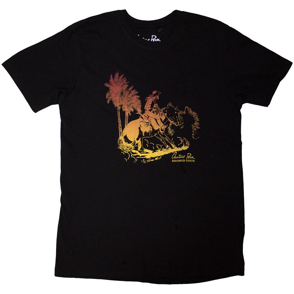 Rock Off Officially Licensed Products Men's Black Orville Peck Daytona Sands Official Tee T-Shirt Unisex (X-Large)