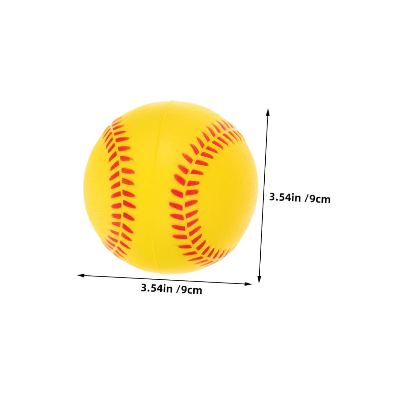 HANABASS 6pcs Soft Foam Baseballs for Indoor Practice Safe Training Balls for Boy Girl for Beginners and Skill Development Lightweight Pu Sponge Design for Fun Play