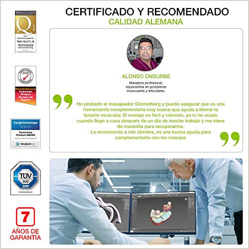 Donnerberg-Masajeador-Cervical-y-Espalda-con-Calor-Infrarrojo-Masajeador-de-cuello-y-hombros-alivia-contracturas-reduce-el-estres-7-ANOS-DE-GARANTIA-Calidad-Alemana-Regalo-Original
