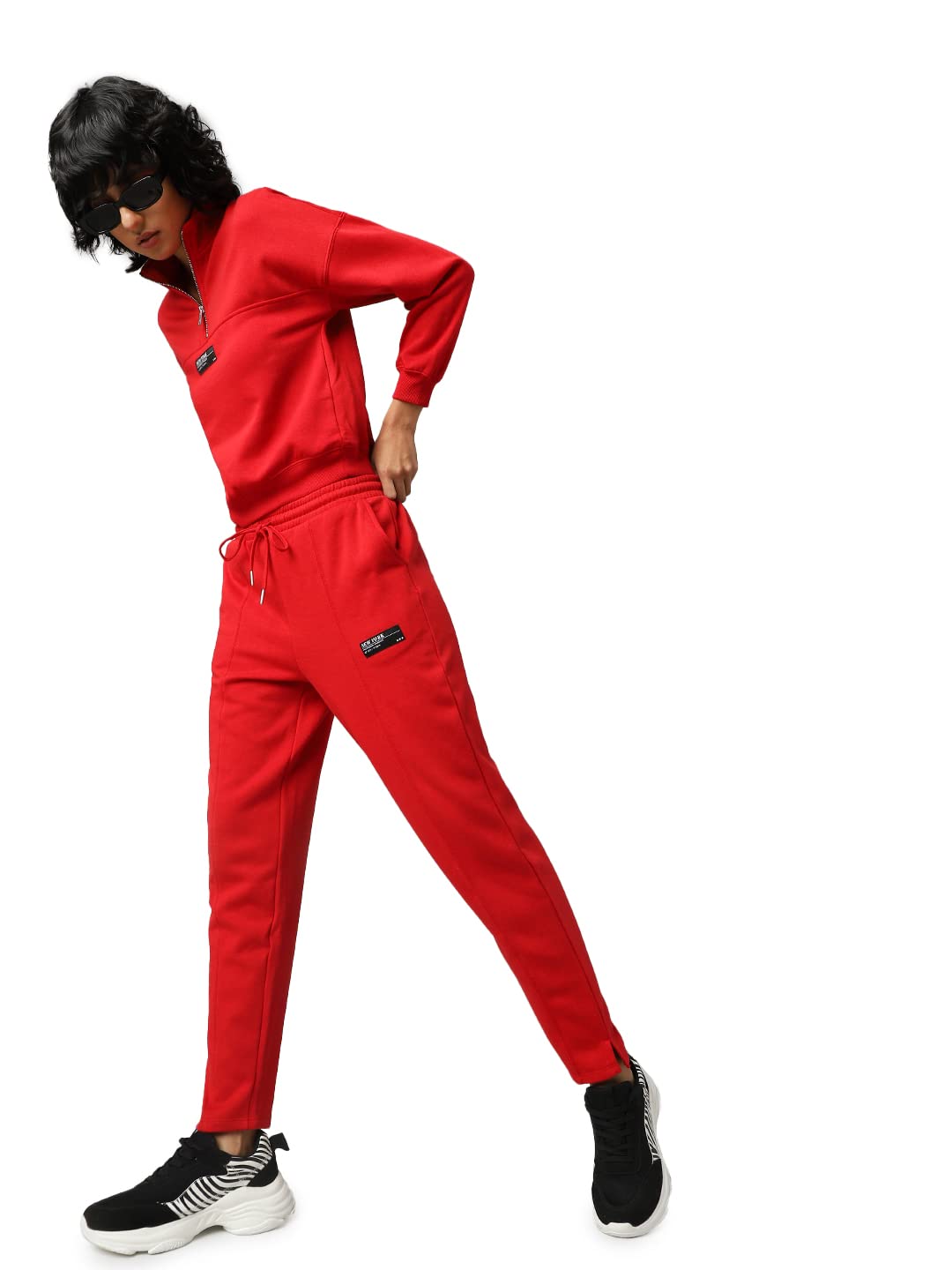 only Women's High Rise Regular Fit Track Pants-picture-13