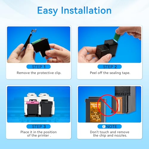 Image of 68XL Black Ink Cartridges Compatible for HP 68 Ink Cartridges High Yield Replacement for HP Ink 68 fit for Envy 6155e 6555e 6100e 6500e 6558e 6152e 6552e 6555e Printer(1 Black)