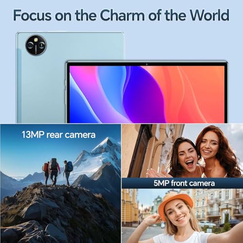 Image of M6 Android 15 Tablet, 10 inch IPS Touchscreen, Octa-Core Processor, 16GB RAM + 256GB ROM, 13MP+5MP Dual Camera, 8000mAh Battery, Dual-Band 5G WiFi