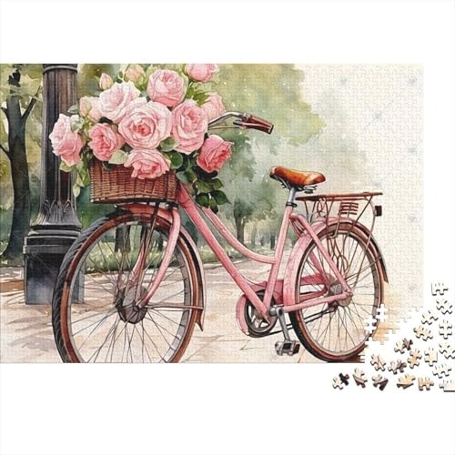 Rompecabezas de 1000 piezas de bicicleta vintage con encaje preciso para decorar tu salón