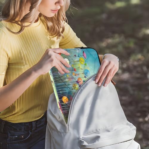 Funda para portátil 13-14 pulgadas con diseño floral miniatura 6