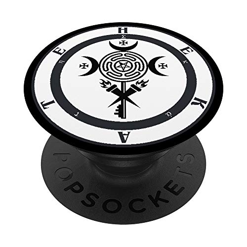Wicca Hekate Símbolo Pagan Hekate Símbolo Pagan Rueda Diosa PopSockets PopGrip Intercambiable Cover