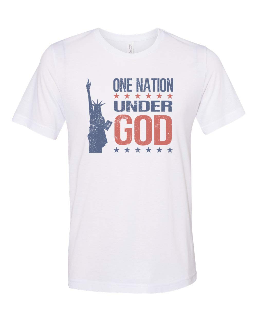 One Nation Under God/Unisex Adult Tshirt/Sublimation Shirt/Faith Apparel/Soft Bella Canvas/America/Patriotic Tee