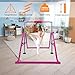 GLANT Gymnastics Bar for Kids 3-9, Foldable & Adjustable 32