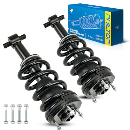 Image of PHILTOP Front Complete Struts Assembly with Coil Spring For 2007-2020 Tahoe 2007-2020 Yukon 2007-2014 Suburban 1500 2015-2020 Suburban 2007-2013 Chevrolet Avalanche 139104*2-Quick Loaded Suspension