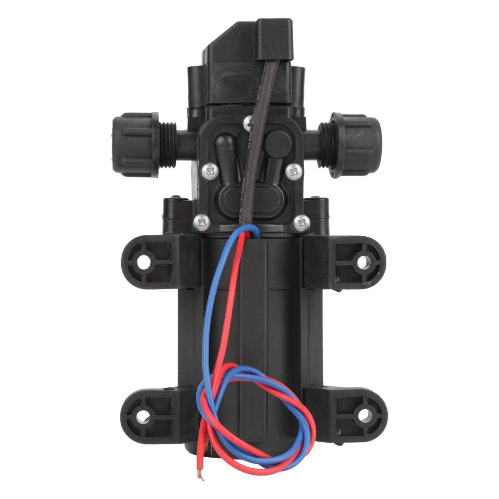 Pompa A Membrana 12V 70W, Pompa A Riflusso Intelligente Ad Alta Pressione Pompa Dell'Acqua per Spruzzatore Elettrico Autoadescante Dc12V 6L/Min, per Roulotte, Barca, Giardino, Industrie