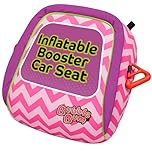 Bubble Bum Inflatable Booster Car Seat - Travel Booster Seat - Portable Car Booster Seat - Booster Seat for Car - Foldable Narrow Slim Design Car Seat - Perfect for Kids 4-11yrs Old - Pink