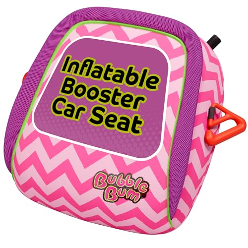 bubblebum Inflatable Booster Car Seat Blow Up Narrow Backless Booster Car Seat for Travel