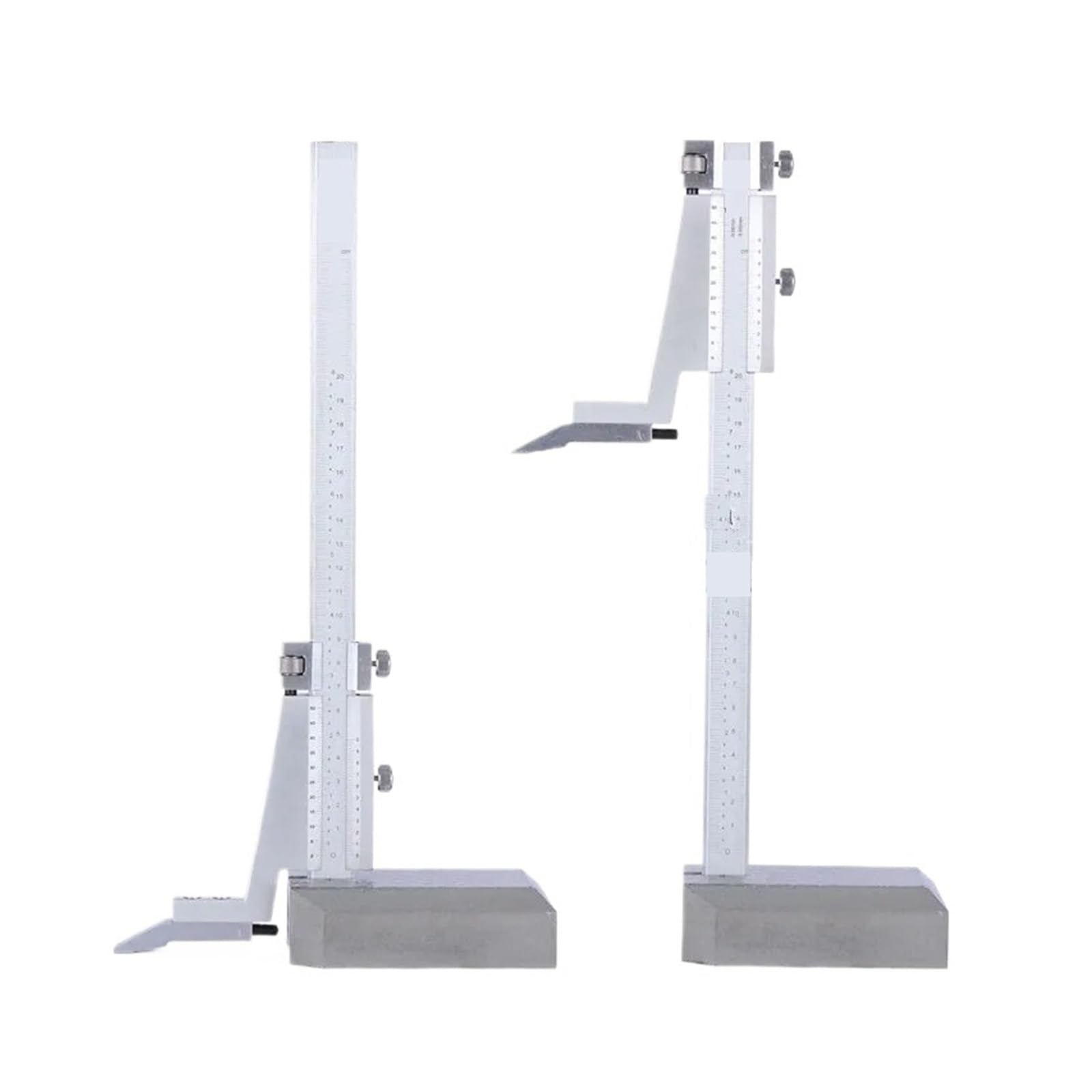 Medidor de Altura Calibradores de Altura Vernier de 0 a 300 mm Calibrador de Altura Vernier de aleación de Aluminio con Soporte Regla de medición Herramientas(Vernier 200mm)