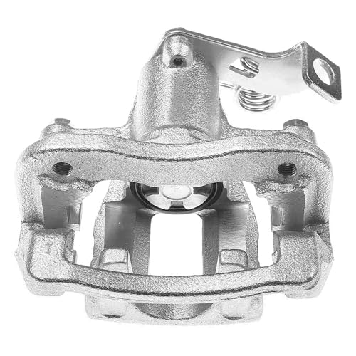 Image of Detroit Axle - Rear Left Brake Caliper for 2012-2017 Kia Rio Disc Brake Caliper with Bracket 2013 2014 2015 2016 Replacement Driver Side Brake Caliper